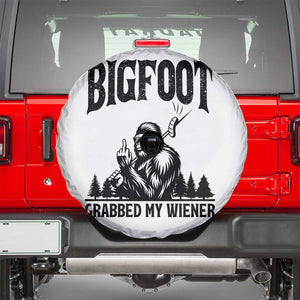 Bigfoot Grabbed My Wiener Spare Tire Cover Funny Sasquatch Camping TS14 White Print Your Wear