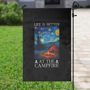 Funny Camping Garden Flag Life Is Better At The Campfire TS14 Print Your Wear