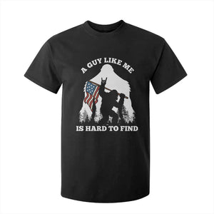 Bigfoot Patriotic American Flag T Shirt For Kid Funny Sasquatch A Guy Like Me Is Hard To Find TS14 Black Print Your Wear
