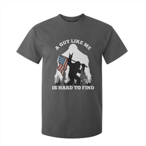Bigfoot Patriotic American Flag T Shirt For Kid Funny Sasquatch A Guy Like Me Is Hard To Find TS14 Dark Heather Print Your Wear