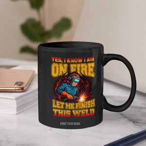 Funny Welding Bigfoot Coffee Mug Cryptid Welder Sasquatch TS14 Print Your Wear