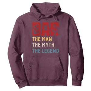 Dad The Man The Myth The Legend Hoodie Funny Welder Welding TS14 Maroon Print Your Wear