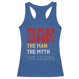 Dad The Man The Myth The Legend Racerback Tank Top Funny Welder Welding TS14 Royal Blue Print Your Wear