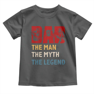 Dad The Man The Myth The Legend Toddler T Shirt Funny Welder Welding TS14 Dark Heather Print Your Wear