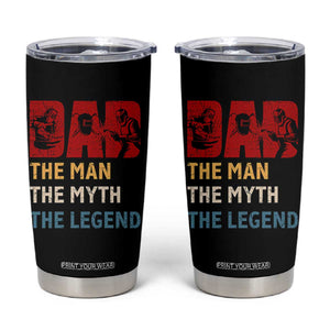Dad The Man The Myth The Legend Tumbler Cup Funny Welder Welding TS14 Black Print Your Wear