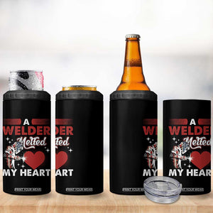 Funny Welding Welder Wife Girlfriend 4 in 1 Can Cooler Tumbler TS14 Print Your Wear