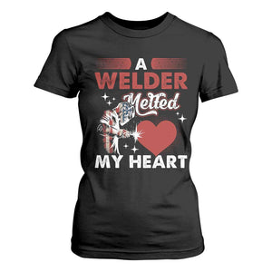 Funny Welding Welder Wife Girlfriend T Shirt For Women TS14 Black Print Your Wear