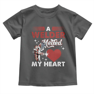 Funny Welding Welder Wife Girlfriend Toddler T Shirt TS14 Dark Heather Print Your Wear