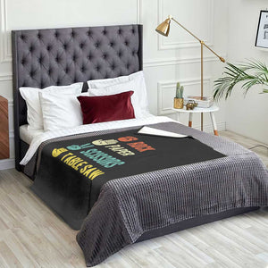 Funny Woodworker Throw Blanket Rock Paper Scissors Table Saw TS14 Print Your Wear