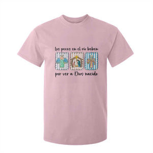 Nativity Scene Christian Christmas T Shirt For Kid Feliz Navidad TS14 Light Pink Print Your Wear