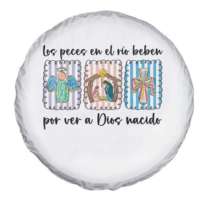 Nativity Scene Christian Christmas Spare Tire Cover Feliz Navidad TS14 Print Your Wear
