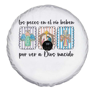 Nativity Scene Christian Christmas Spare Tire Cover Feliz Navidad TS14 Print Your Wear