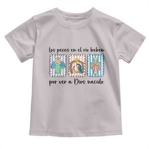 Nativity Scene Christian Christmas Toddler T Shirt Feliz Navidad TS14 Ice Gray Print Your Wear
