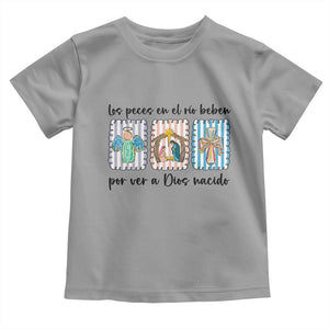 Nativity Scene Christian Christmas Toddler T Shirt Feliz Navidad TS14 Sport Gray Print Your Wear