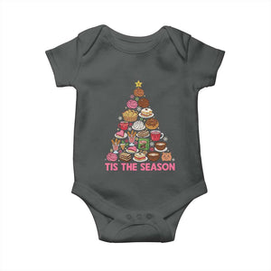 Tis The Season Mexican Christmas Baby Onesie TS14 Dark Heather Print Your Wear