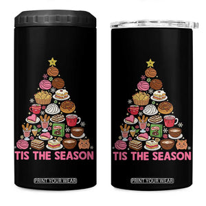 Tis The Season Mexican Christmas 4 in 1 Can Cooler Tumbler TS14 One Size: 16 oz Black Print Your Wear