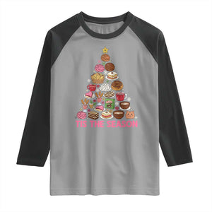 Tis The Season Mexican Christmas Raglan Shirt TS14 Sport Gray Black Print Your Wear