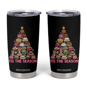 Tis The Season Mexican Christmas Tumbler Cup TS14 Black Print Your Wear