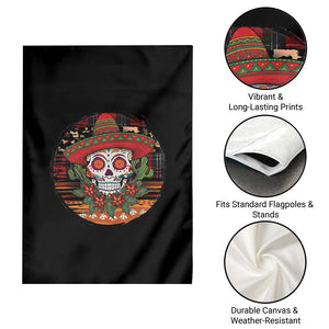 Sugar Skull Mexican Christmas Garden Flag TS14 Print Your Wear