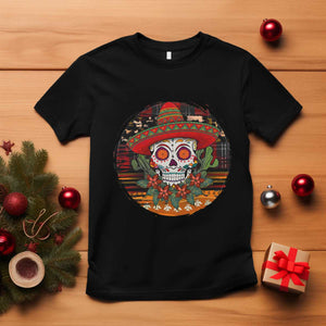 Sugar Skull Mexican Christmas T Shirt TS14 Black Print Your Wear