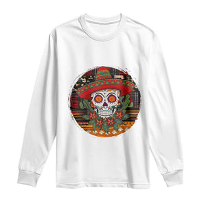 Sugar Skull Mexican Christmas Long Sleeve Shirt TS14 White Print Your Wear