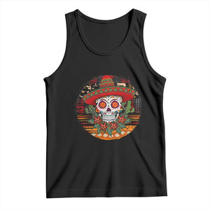 Sugar Skull Mexican Christmas Tank Top TS14 Black Print Your Wear