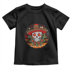 Sugar Skull Mexican Christmas Toddler T Shirt TS14 Black Print Your Wear