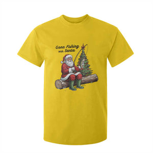 Santa Fishing Chritsmas T Shirt For Kid Funny Fisherman Xmas TS14 Daisy Print Your Wear