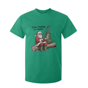 Santa Fishing Chritsmas T Shirt For Kid Funny Fisherman Xmas TS14 Irish Green Print Your Wear