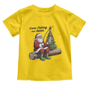 Santa Fishing Chritsmas Toddler T Shirt Funny Fisherman Xmas TS14 Daisy Print Your Wear