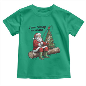 Santa Fishing Chritsmas Toddler T Shirt Funny Fisherman Xmas TS14 Irish Green Print Your Wear