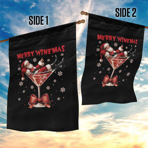 Funny Christmas Wine Garden Flag Santa Feeling Xmas TS14 Print Your Wear