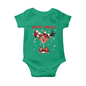 Funny Christmas Wine Baby Onesie Santa Feeling Xmas TS14 Irish Green Print Your Wear