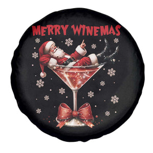 Funny Christmas Wine Spare Tire Cover Santa Feeling Xmas TS14 Print Your Wear