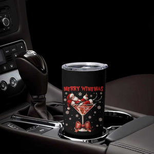 Funny Christmas Wine Tumbler Cup Santa Feeling Xmas TS14 Print Your Wear