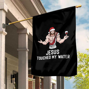Funny Christmas Wine Garden Flag Jesus Drank Wine TS14 Print Your Wear