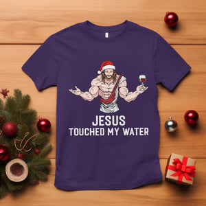 Funny Christmas Wine T Shirt Jesus Drank Wine TS14 Purple Print Your Wear