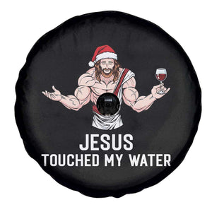 Funny Christmas Wine Spare Tire Cover Jesus Drank Wine TS14 Print Your Wear
