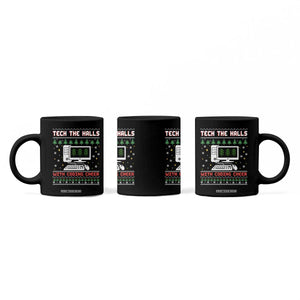 Tech Support Christmas Coffee Mug Tech The Halls With Cooking Cheer TS14 Print Your Wear