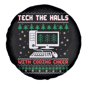 Tech Support Christmas Spare Tire Cover Tech The Halls With Cooking Cheer TS14 Print Your Wear