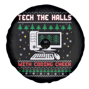 Tech Support Christmas Spare Tire Cover Tech The Halls With Cooking Cheer TS14 Print Your Wear
