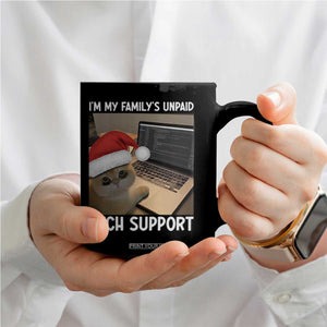 Funny Tech Support Cat Christmas Coffee Mug TS14 Print Your Wear