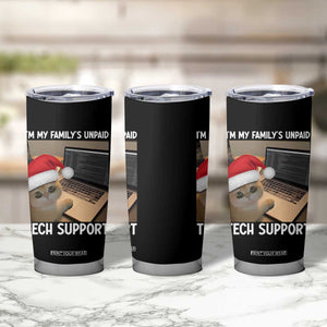 Funny Tech Support Cat Christmas Tumbler Cup TS14 Print Your Wear