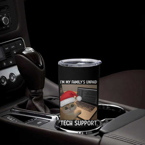 Funny Tech Support Cat Christmas Tumbler Cup TS14 Print Your Wear