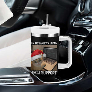 Funny Tech Support Cat Christmas Tumbler With Handle TS14 Print Your Wear