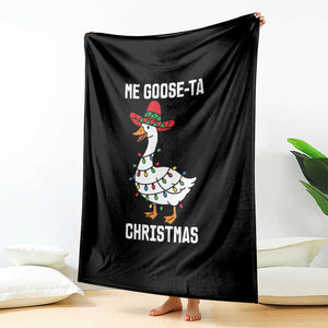 Me Goose Ta Throw Blanket Funny Mexican Christmas TS14 Print Your Wear