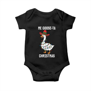 Me Goose Ta Baby Onesie Funny Mexican Christmas TS14 Black Print Your Wear