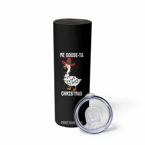 Me Goose Ta Skinny Tumbler Funny Mexican Christmas - Print Your Wear