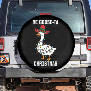 Me Goose Ta Spare Tire Cover Funny Mexican Christmas TS14 No hole Black Print Your Wear