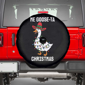 Me Goose Ta Spare Tire Cover Funny Mexican Christmas TS14 Black Print Your Wear